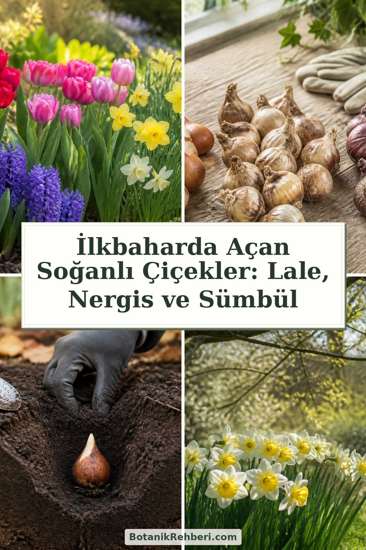 İlkbaharda Açan Soğanlı Çiçekler: Lale, Nergis ve Sümbül